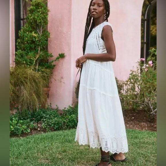 THE GREAT. Cream Maxi Dress - Picture 2 of 10